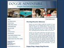 Tablet Screenshot of doggieadventure.com